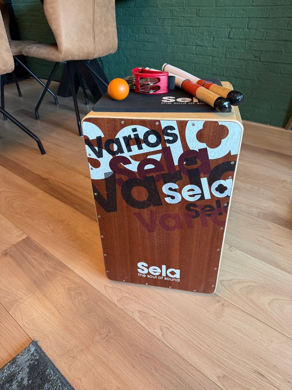 Sela Cajon met accessoires, Muziek en Instrumenten, Percussie, Ophalen, Gebruikt, Trommel