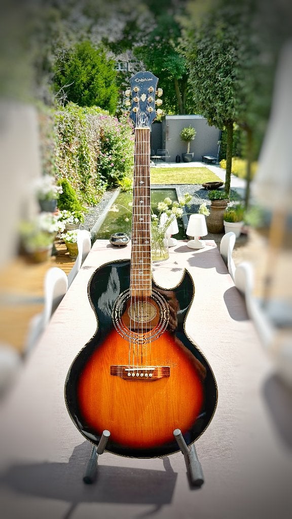 Epiphone PR-5E VS (Made in Korea, 2004) ZGAN!, Ophalen, Zo goed als nieuw, Western- of Steelstringgitaar, Met (piezo-)element