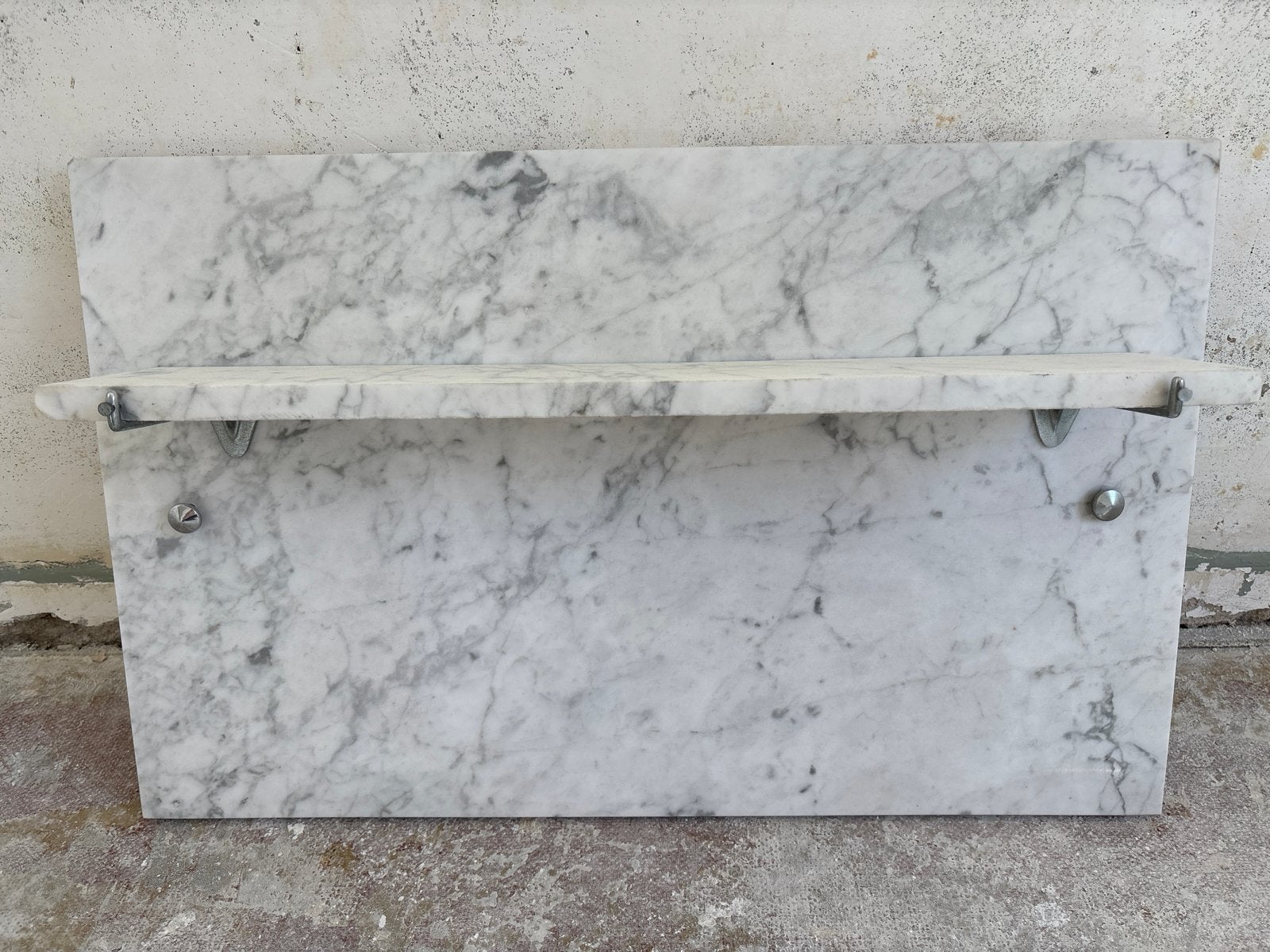 Marmeren wandplank met achterpaneel, Ophalen of Verzenden, Gebruikt