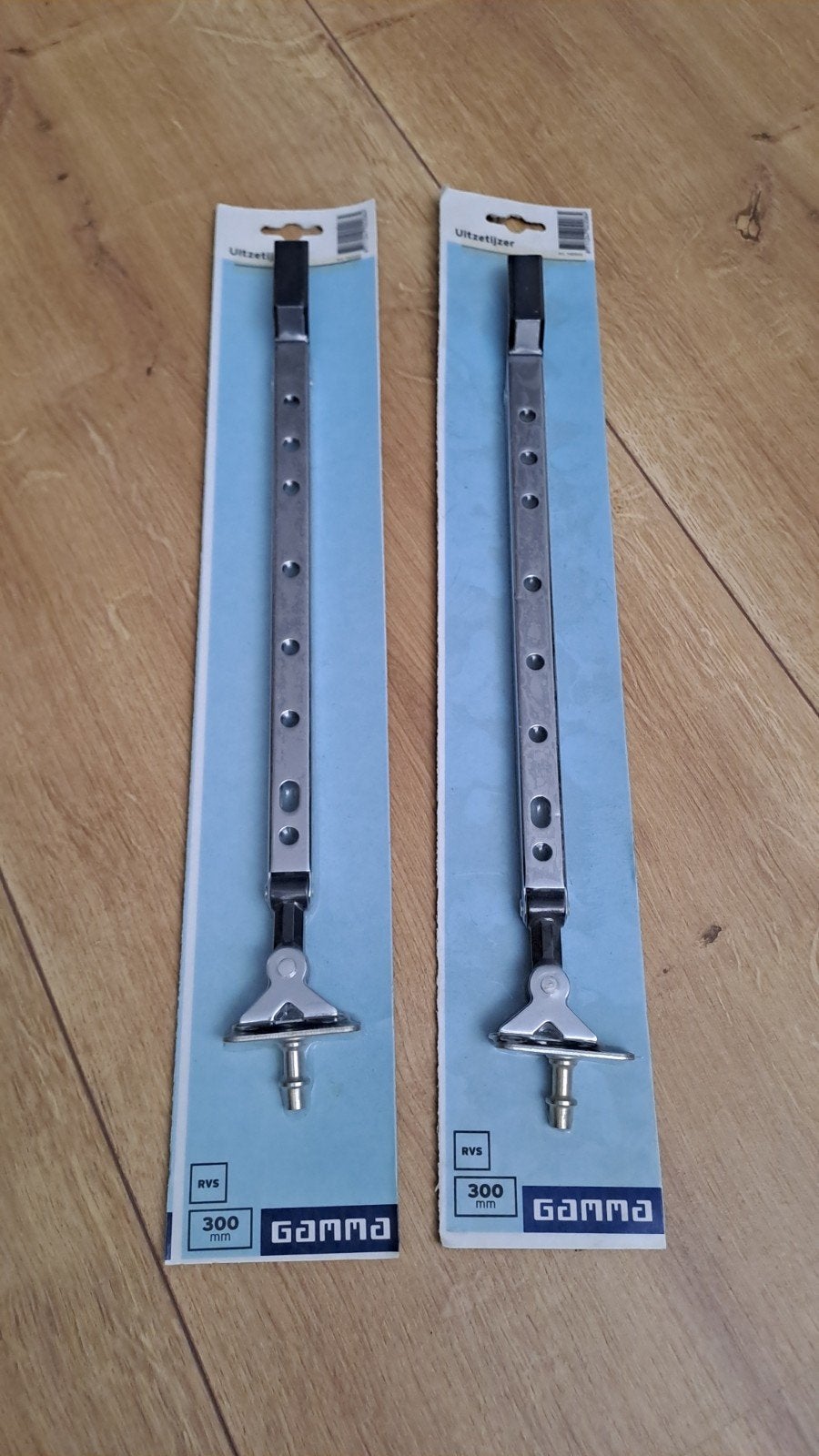 Uitzetijzer RVS 300 mm (2 stuks), Ophalen of Verzenden, Nieuw, Rvs