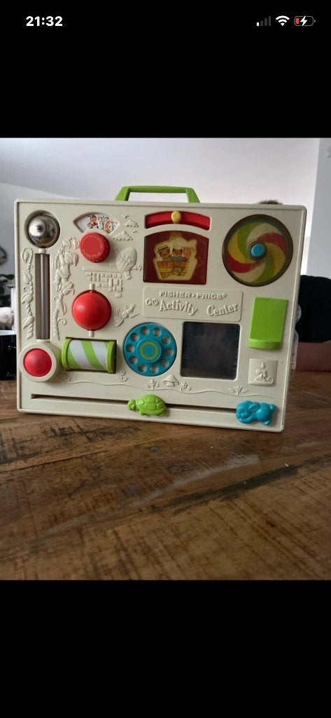Fisher price activity center (vintage), Kinderen en Baby's, Speelgoed | Fisher-Price, Ophalen, Gebruikt, Speelset, Met geluid