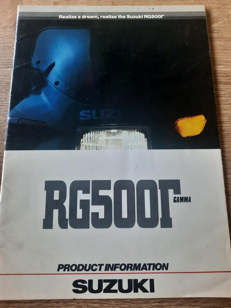 Suzuki RG500 Gamma Productinformatie Brochure, Motoren, Verzenden