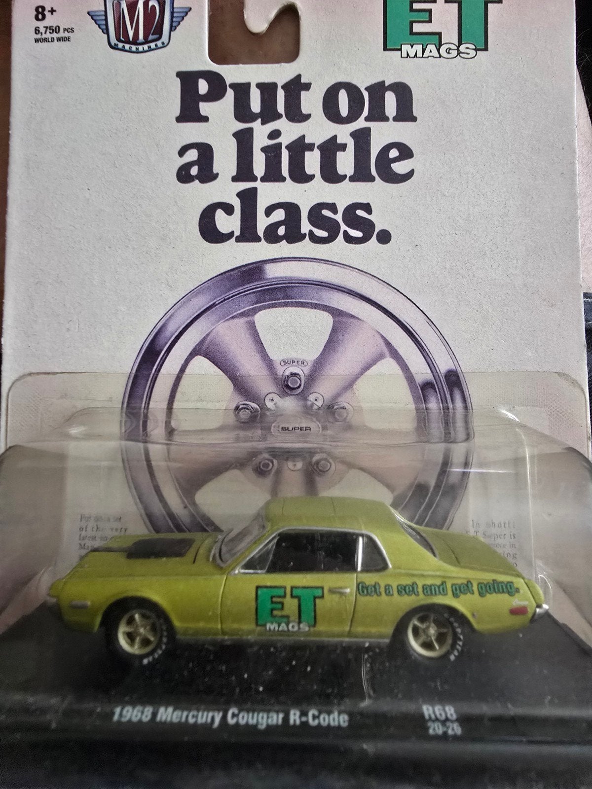 M2 Machines 1968 Mercury Cougar R-Code ET Mags, Ophalen of Verzenden, Nieuw, Auto