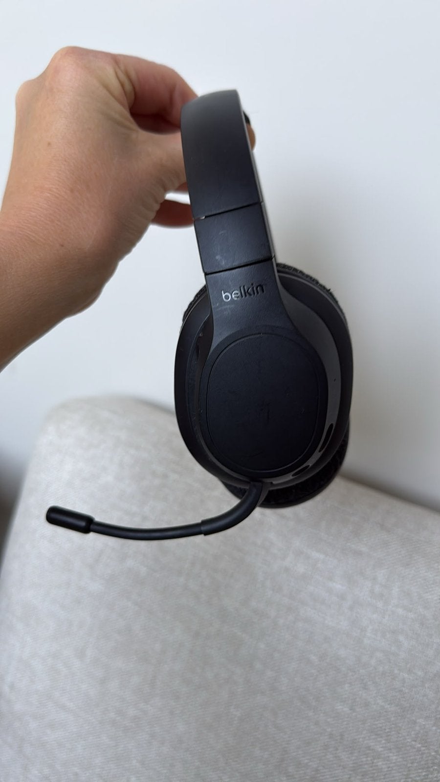 Belkin headset draadloos, Computers en Software, Headsets, Ophalen of Verzenden, Zo goed als nieuw