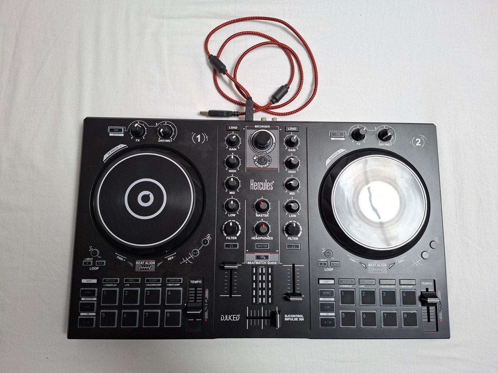 Hercules DJControl Inpulse 300 DJ-controller, Ophalen of Verzenden, Zo goed als nieuw, Dj-set, Overige merken