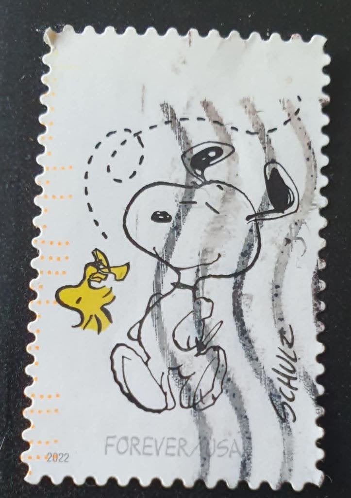 148-26 USA 2022 / Snoopy - Schulz, Verzenden, Gestempeld, Noord-Amerika