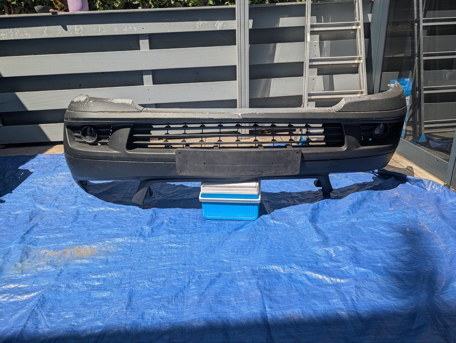 Voorbumper Mercedes-Benz W204 C180 met werkende mistlampen, Ophalen, Gebruikt, Mercedes-Benz