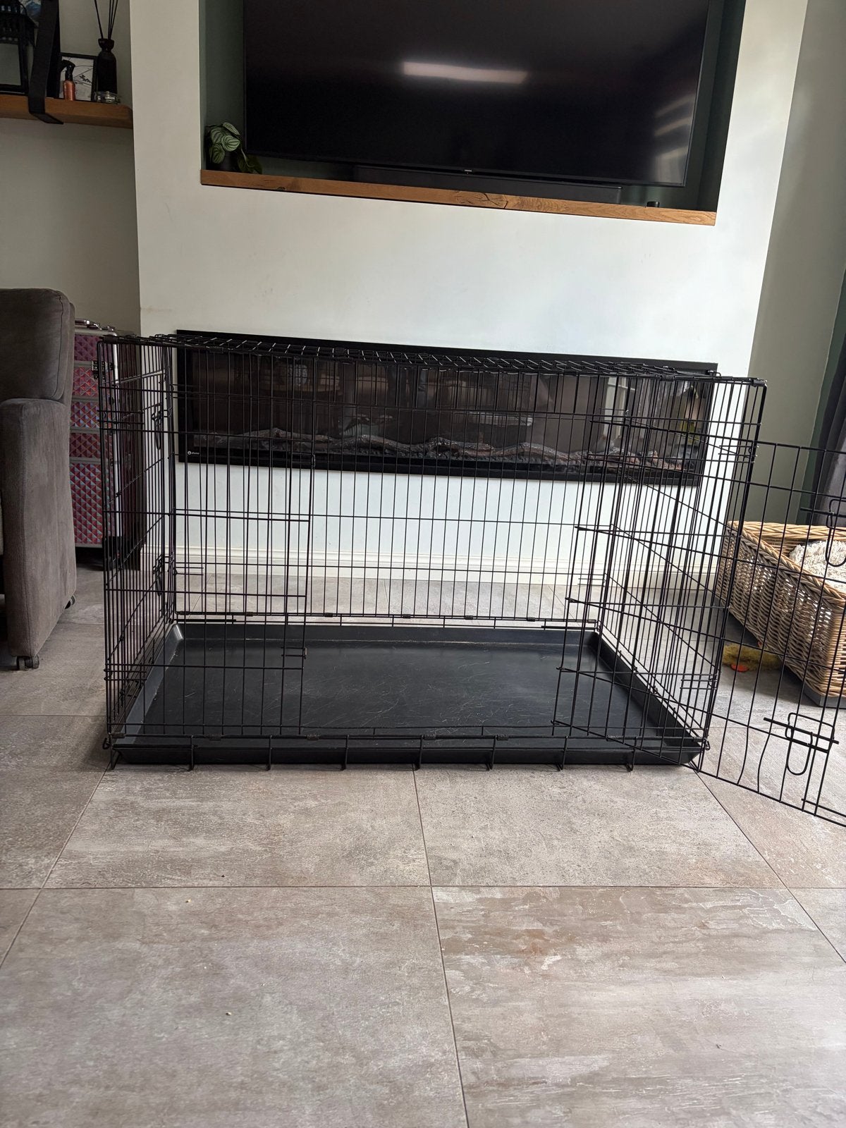 Hondenbench 120 x 80 x 75 cm te koop, Dieren en Toebehoren, Hondenbenches, Ophalen, Gebruikt