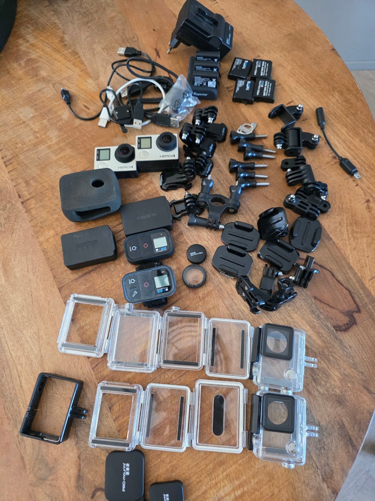 GoPro Hero 4 Silver Edition met veel accessoires, Audio, Tv en Foto, Actiecamera's, Ophalen, Gebruikt, GoPro