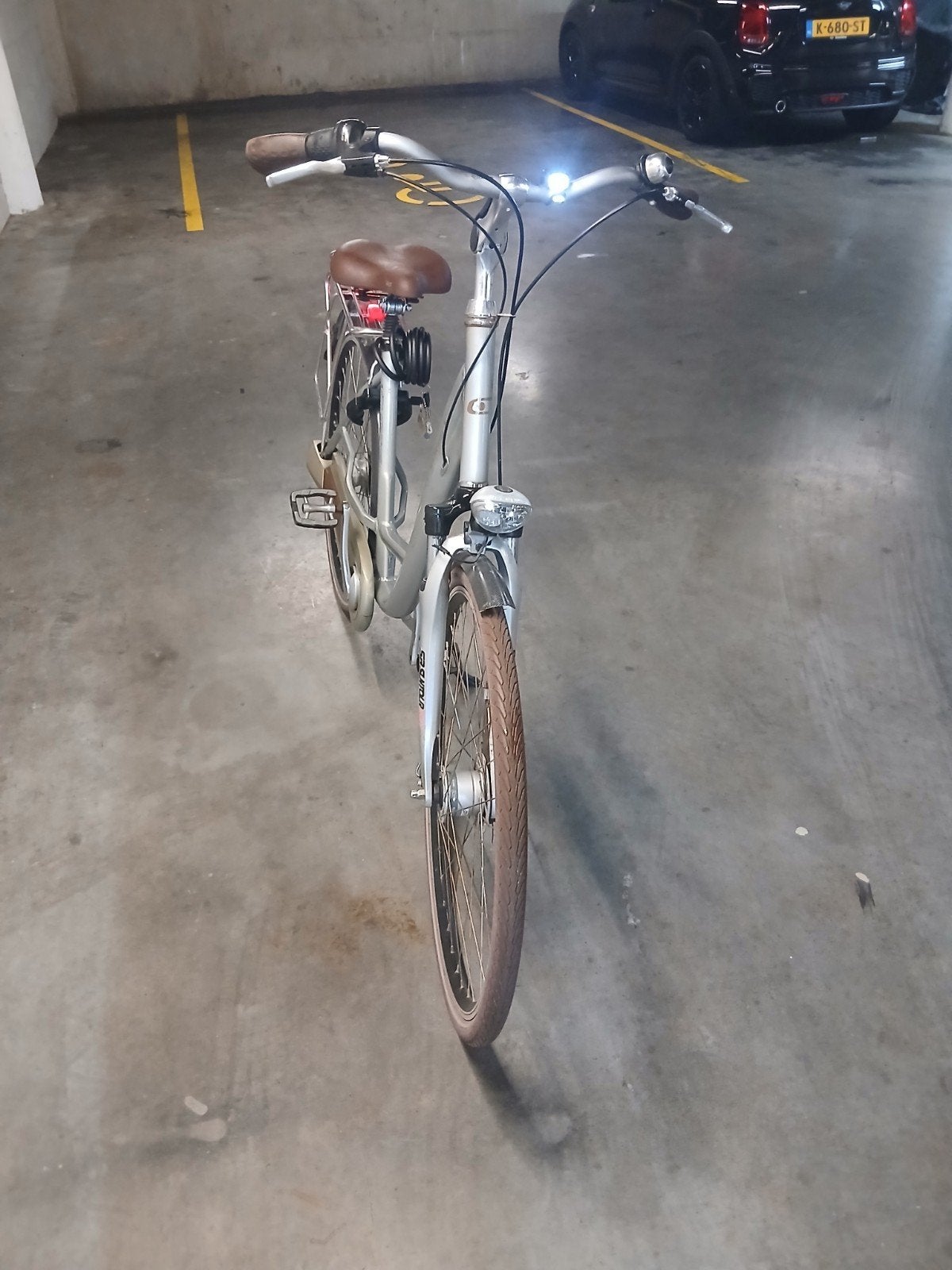 Te koop mooie Grijze Damesfiets Curtis 28 inch, Ophalen, Zo goed als nieuw, Overige merken, Versnellingen