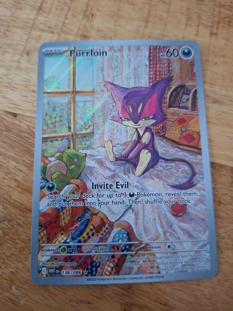 Purrloin 136, Ophalen of Verzenden, Zo goed als nieuw, Losse kaart, Foil