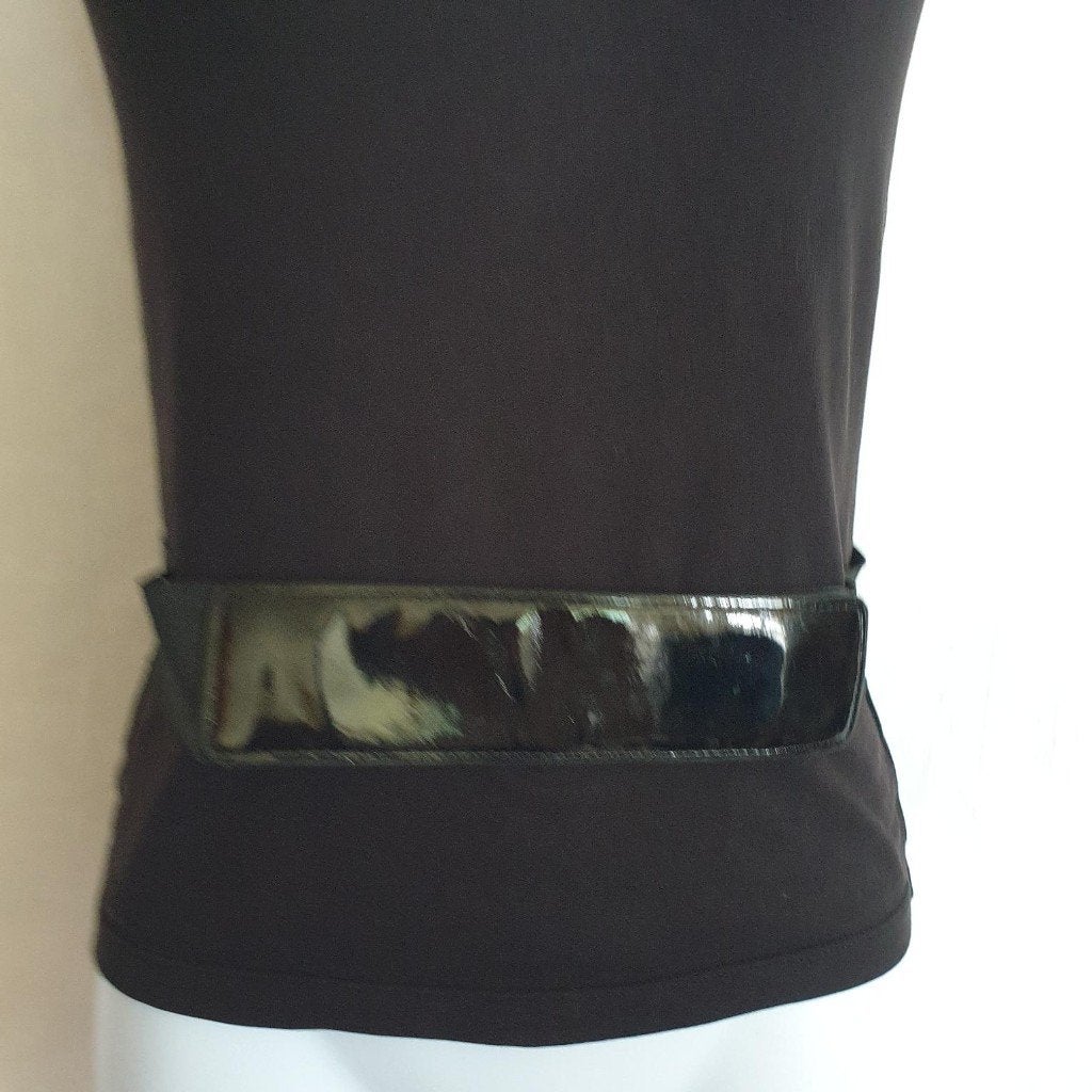 Stoere riem voorkant lak, de rest elastiek, Kleding | Dames, 80 tot 90 cm, 5 cm of meer, ., Zwart