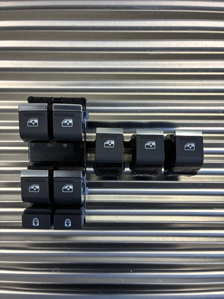 AUDI A6 C8 4K raamschakelaar set 4K0959851 + 4K0959855 !, Verzenden, Gebruikt, Audi