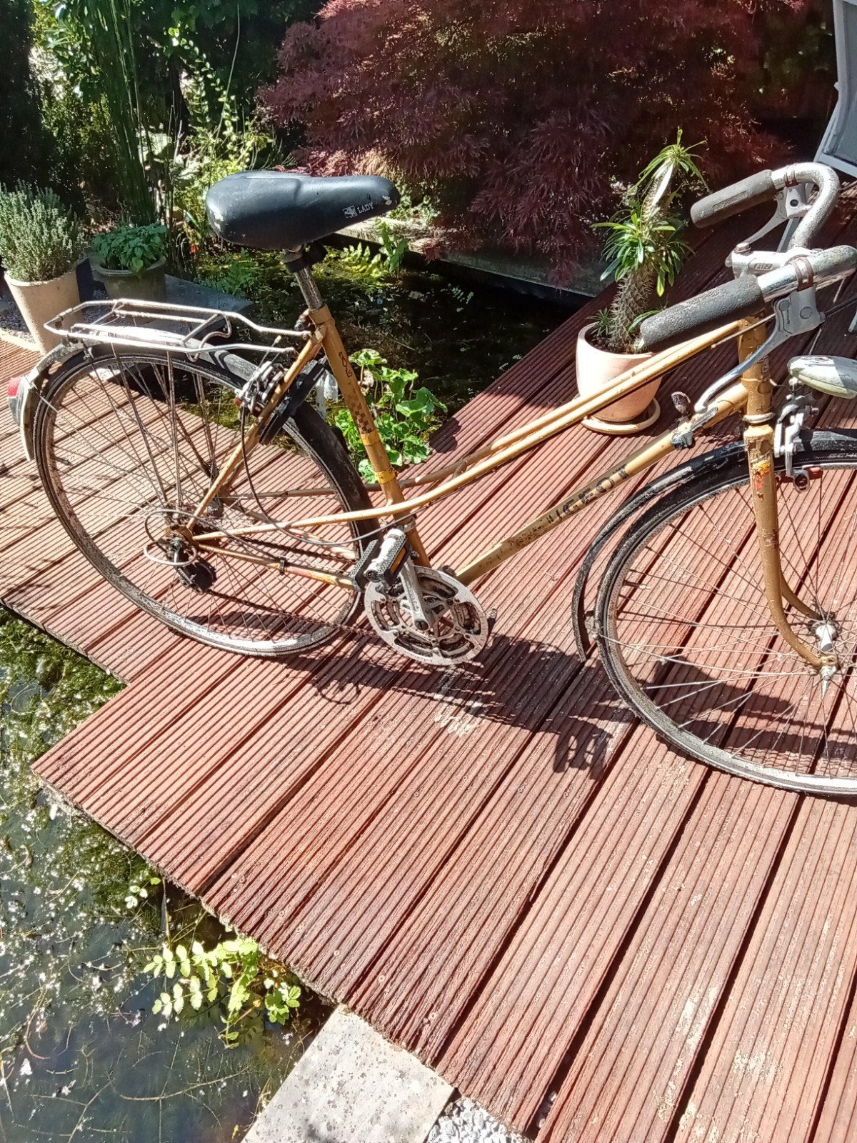 Peugeot Retro vintage damesfiets, Fietsen en Brommers, Gebruikt, Velgrem, Versnellingen, 50 tot 53 cm