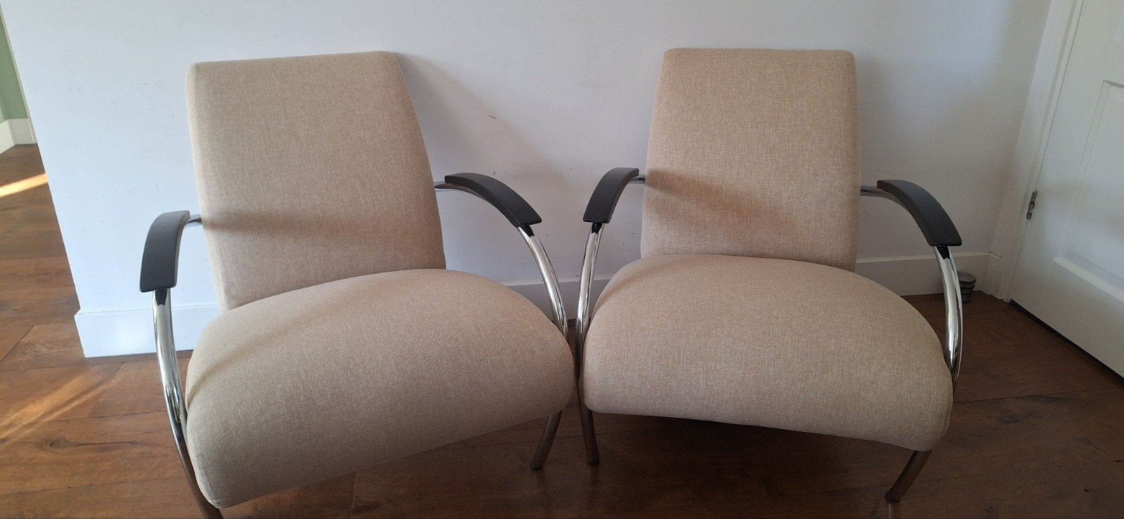 gelderland fauteuil 5470 design jan des bouvrie als nieuw 2x, Huis en Inrichting, Ophalen, Culemborg, 75 tot 100 cm, Stof
