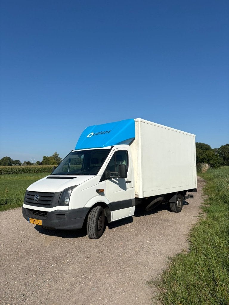 Volkswagen Crafter 2.0 TDI - Bakwagen - Laadbak 420x220, Auto's, Euro 5, Zwart, Volkswagen, Wit