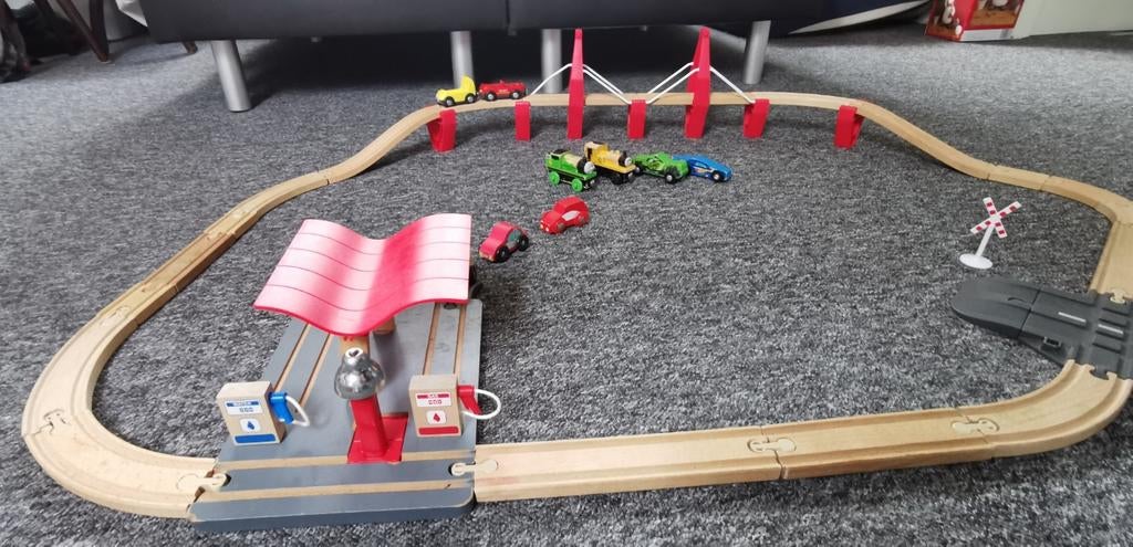 Playtive Houten Treinbaanset, Kinderen en Baby's, Speelgoed | Houten speelgoed, Ophalen of Verzenden, Gebruikt