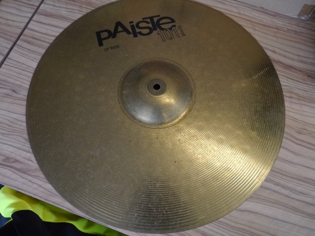 Paiste 101 Brass 20" Ride en hi-hat, Muziek en Instrumenten, Ophalen of Verzenden, Gebruikt, Overige merken