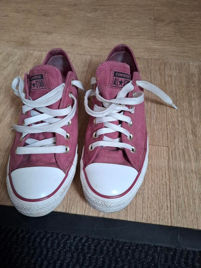 Converse All Star sneakers maat 40 - Bordeauxrood, Converse, Ophalen of Verzenden, Sneakers of Gympen, Gedragen
