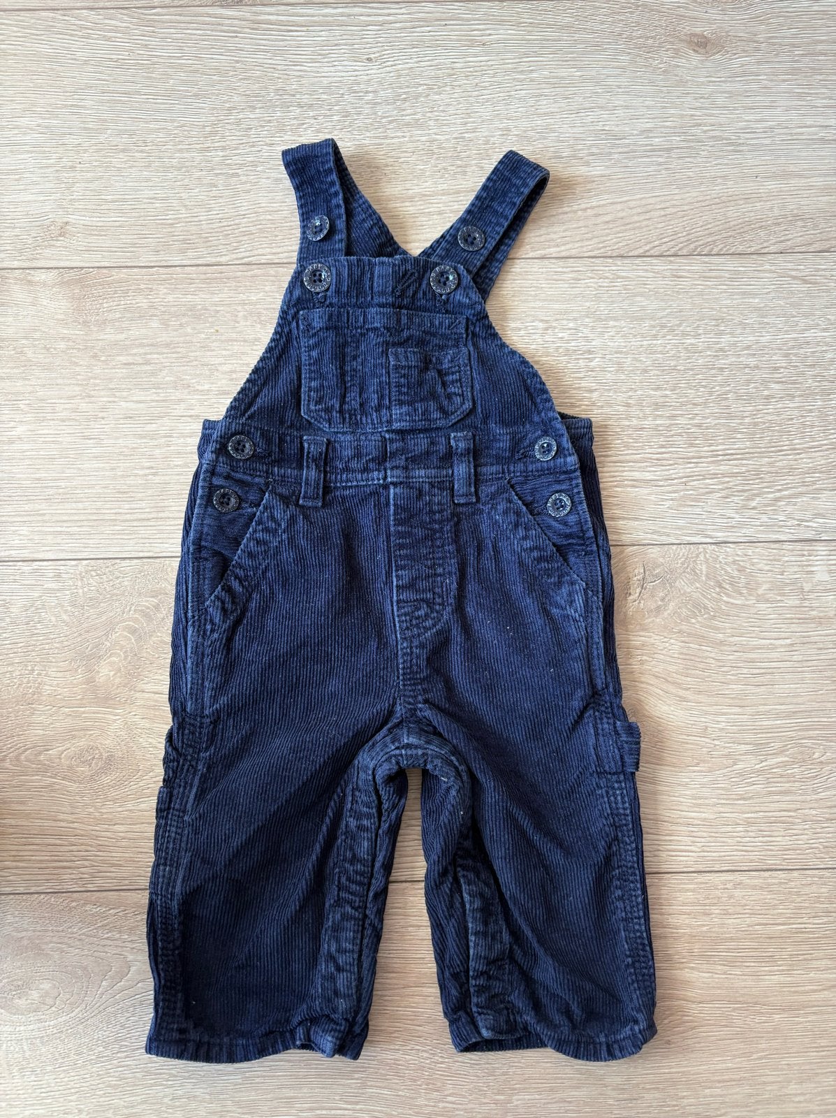 Babygap corduroy tuinbroek marineblauw 3-6 maanden, Ophalen of Verzenden, Gebruikt, Jongetje of Meisje