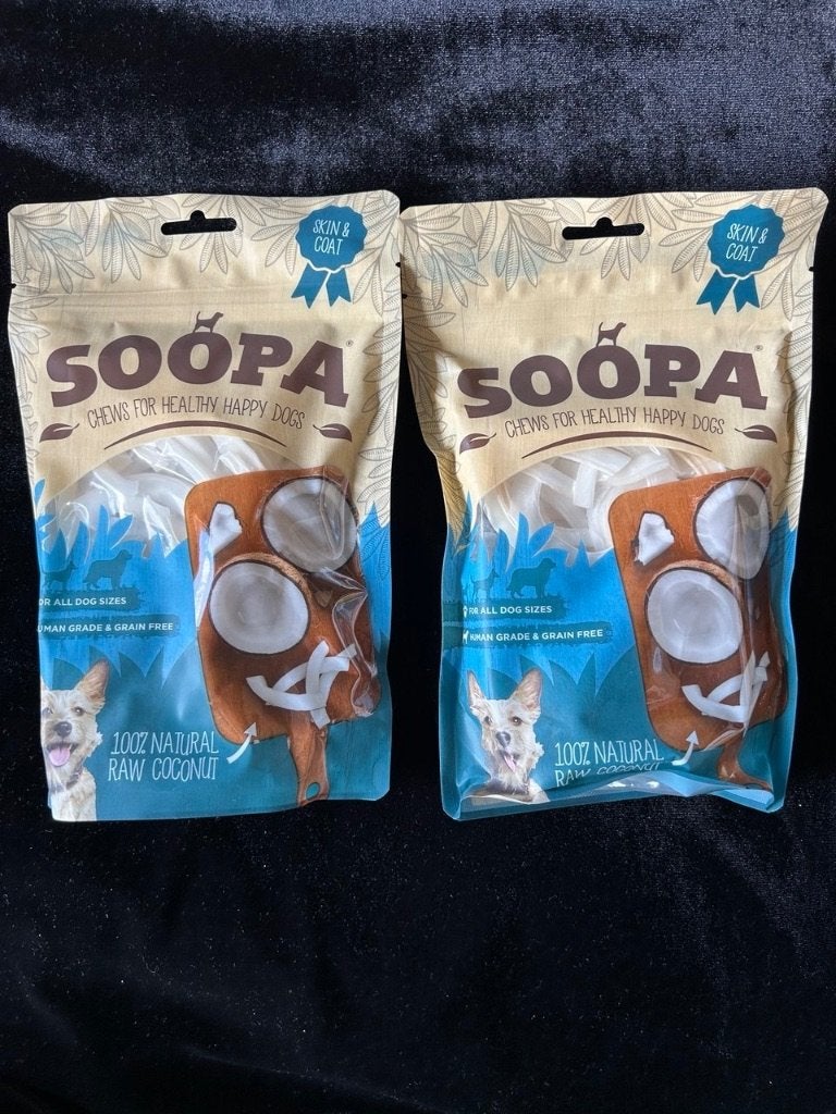2x Soopa Coconut Chews Skin & Coat | Hondensnacks, Ophalen of Verzenden, Hond