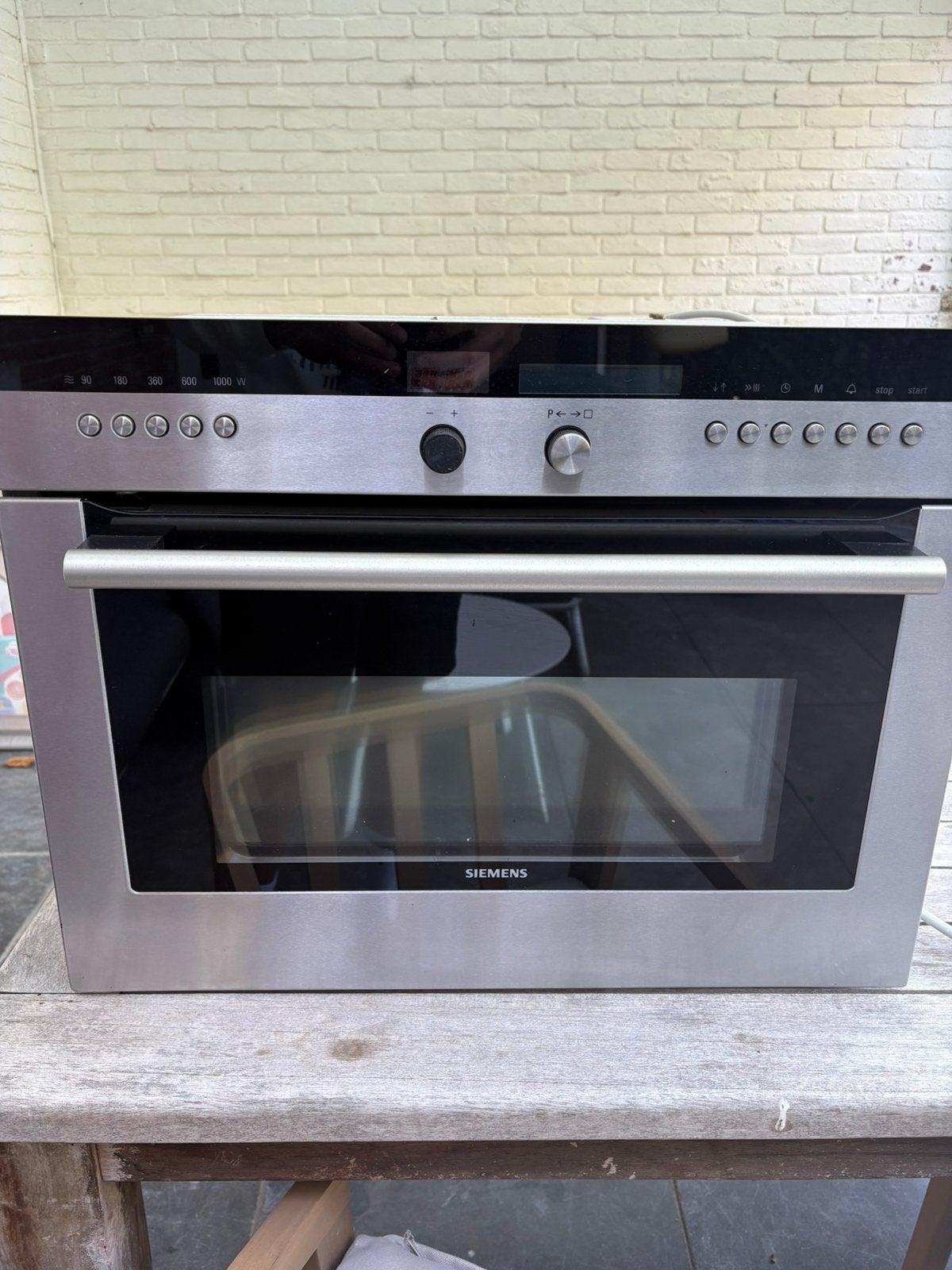 Siemens inbouw combi oven, Ophalen, Gebruikt