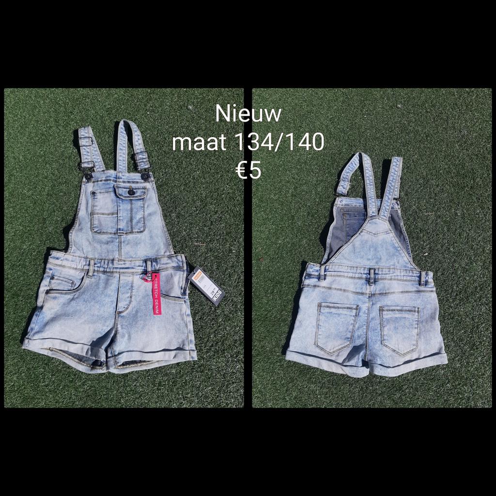 Nieuwe tuinbroek 134/140, Ophalen of Verzenden, Nieuw, Meisje, Broek