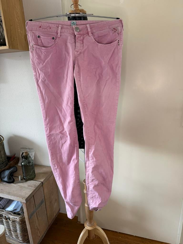 Replay Skinny Jeans Roze W29, Ophalen of Verzenden, Gedragen, Overige kleuren, W28 - W29 (confectie 36)