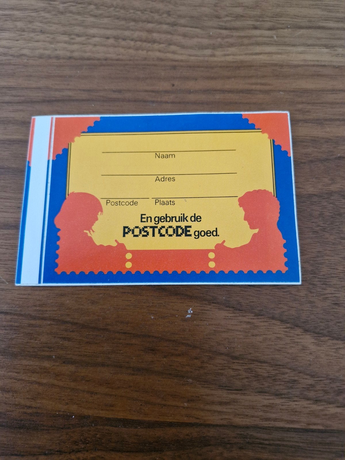 8270 Vintage Postcode Sticker - Gebruik de postcode goed, Ophalen of Verzenden, Gebruikt, Overige typen