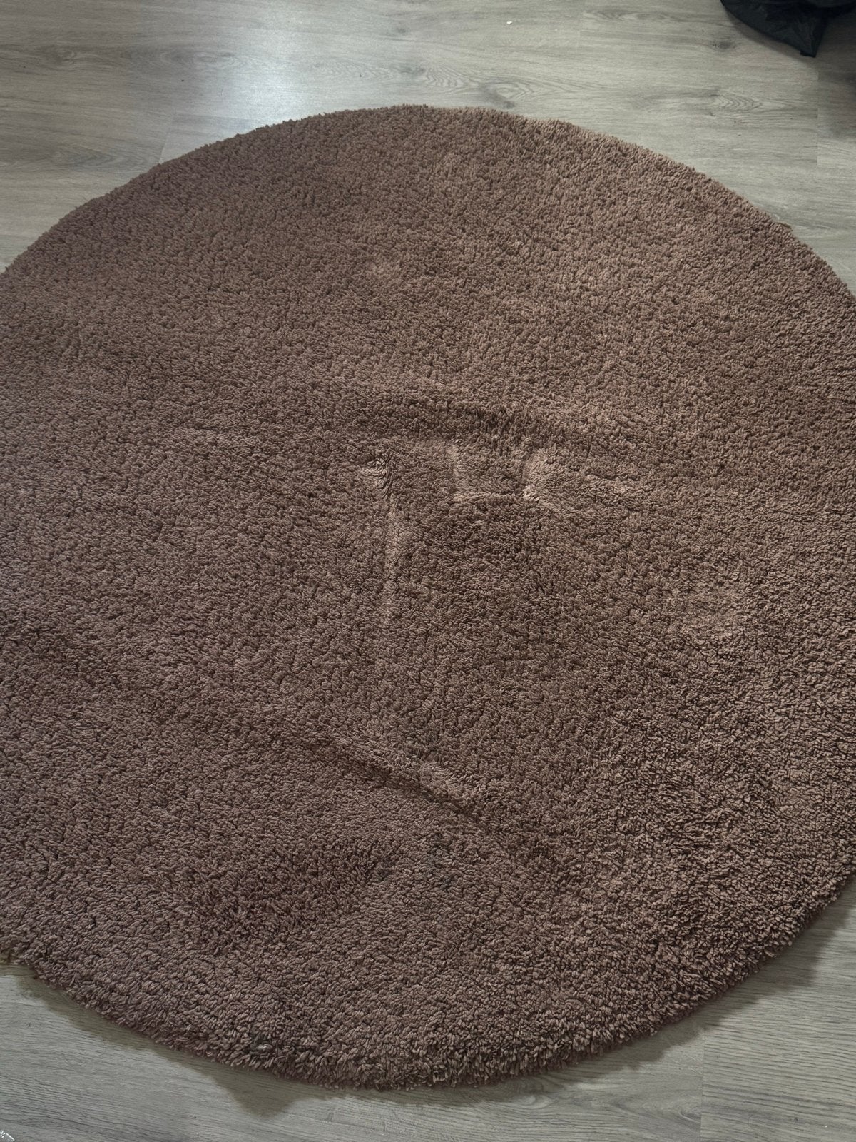 Oude roze  vloerkleed -, 100 tot 150 cm, Bruin, Rond, Ophalen of Verzenden