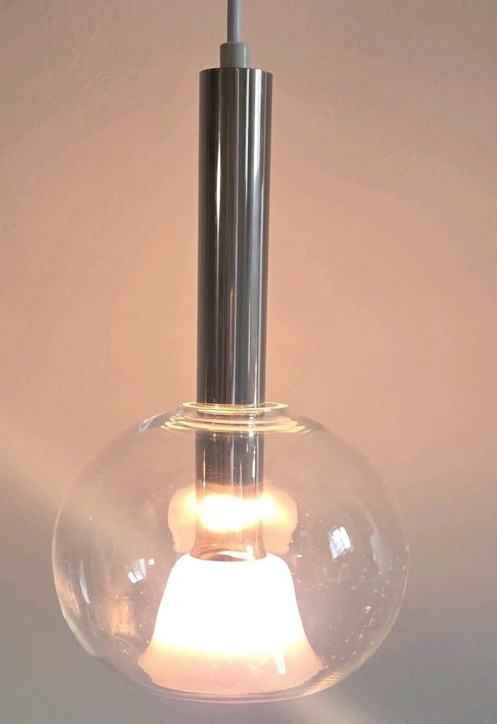 Space Age Sputnik 1970s hanglamp lamp Italië 70 jaar, Ophalen, Glas, Minder dan 50 cm