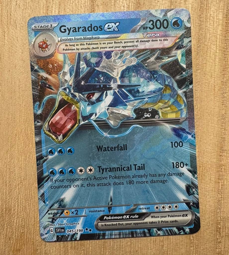 Gyarados ex - 045/198 - Scarlet & Violet Base - Pokémon, Ophalen of Verzenden, Zo goed als nieuw