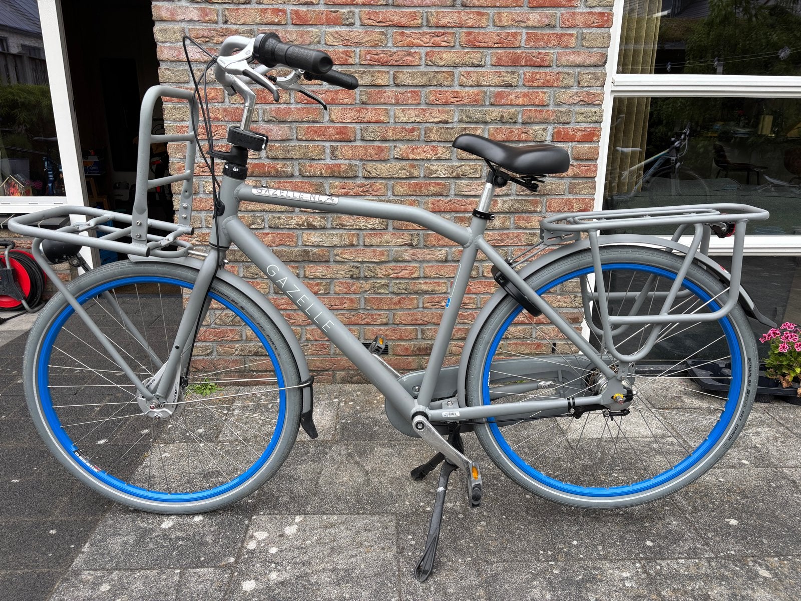 Gazelle heavy duty grijs bijna nieuw, Gebruikt, Versnellingen, Ophalen of Verzenden, Gazelle