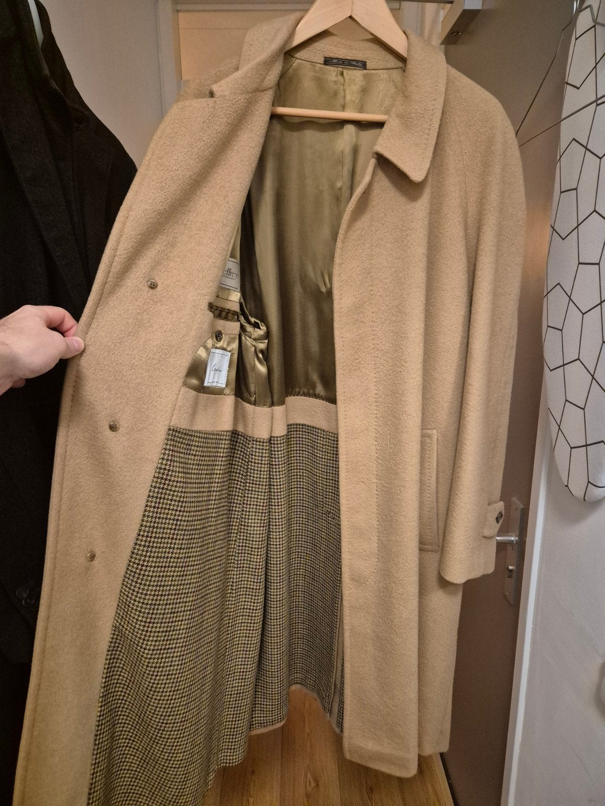 corneliani mantel camel wol / kasjmier, Kleding | Heren, Corneliani, Bruin, Maat 56/58 (XL), Ophalen of Verzenden