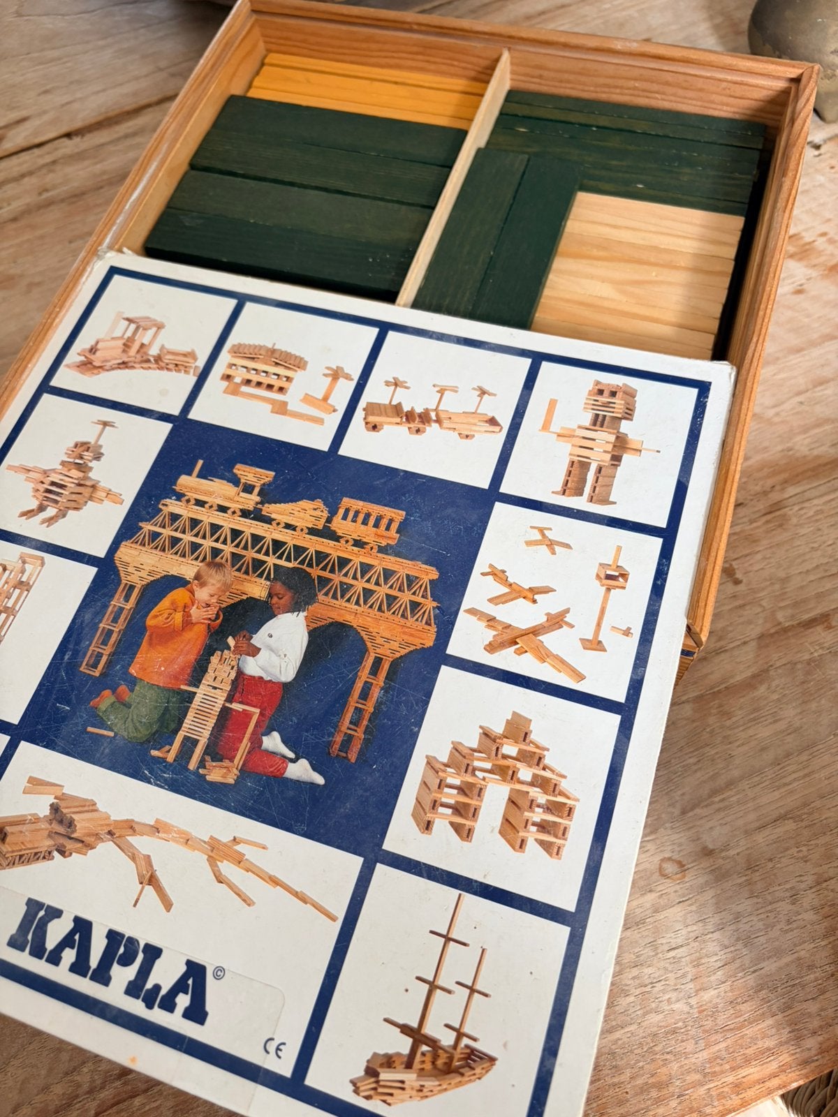 Diverse dozen met veel kapla blokjes in diverse kleuren, Kinderen en Baby's, Ophalen of Verzenden, Gebruikt
