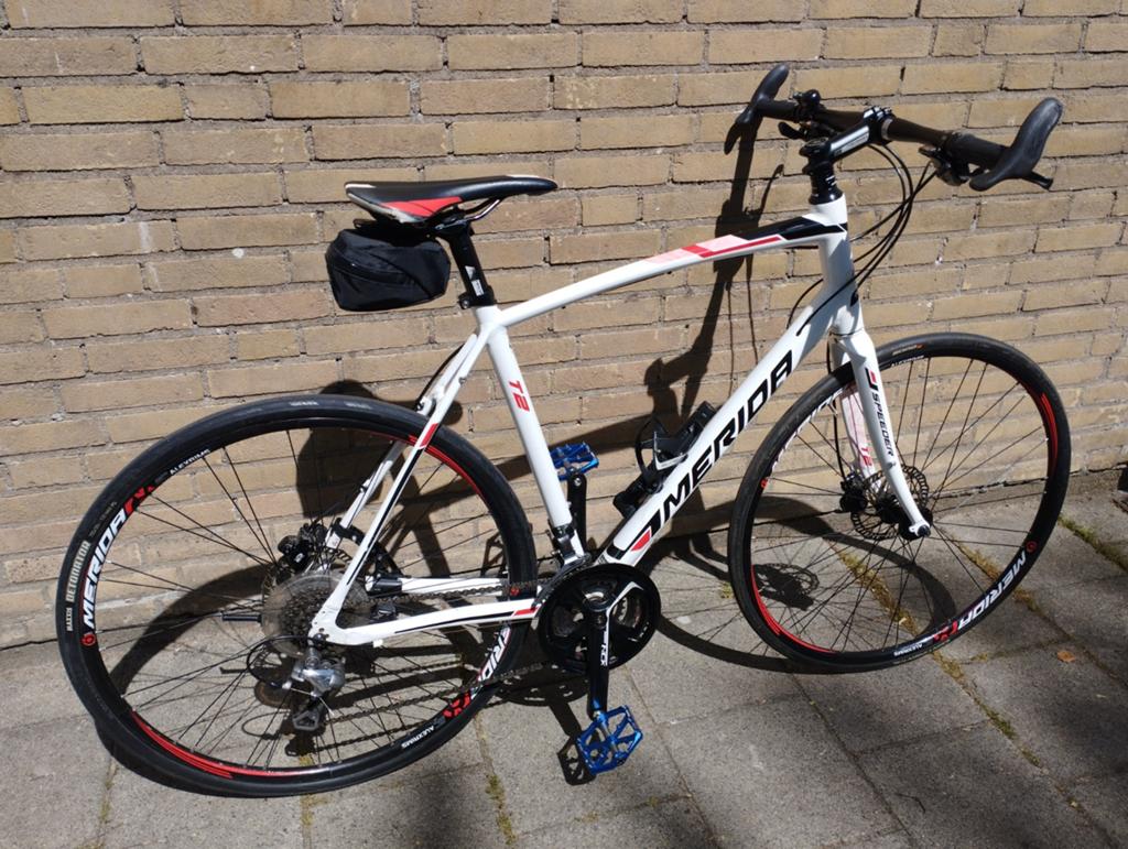 In prijs verlaagd! Merida Speeder T2 - hybride met 27 versn., Zo goed als nieuw, Meer dan 20 versnellingen, 53 tot 57 cm, Ophalen