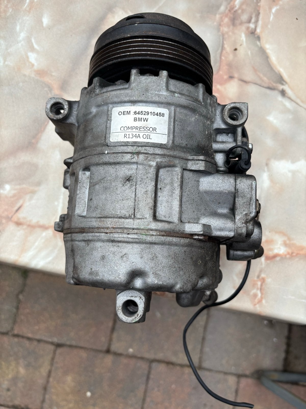 BMW Airco Compressor - OEM 6452910458 R134A Olie, Ophalen of Verzenden, Gebruikt, BMW