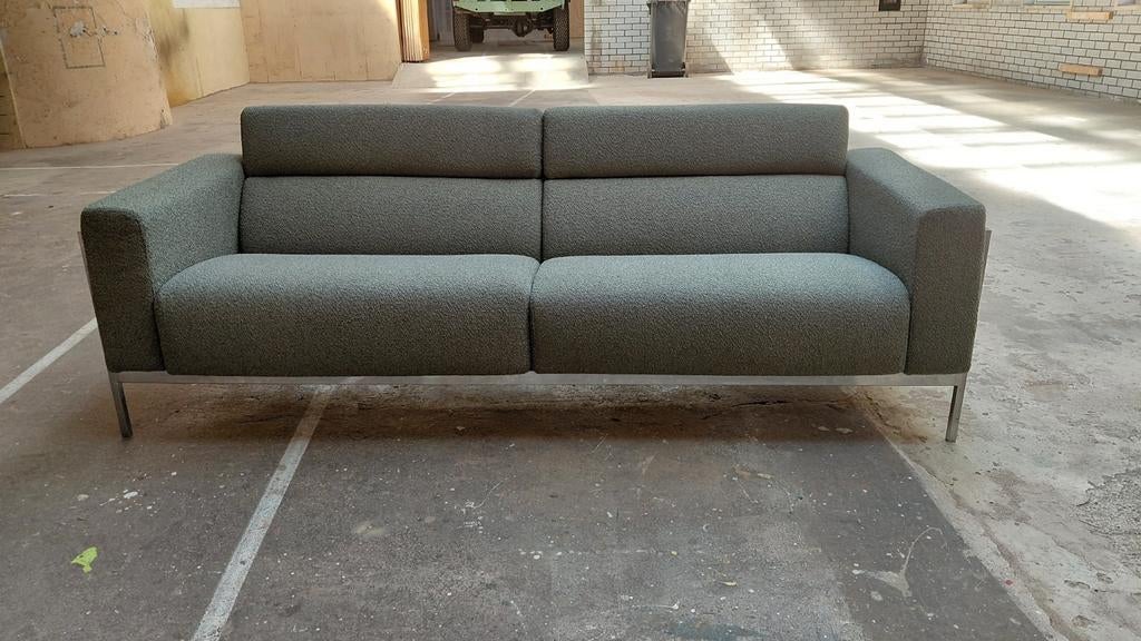 Harvink Kadanz Forum | 3 zitsbank | Groen bouclé, Info@andriesign.nl, Driepersoons, 75 tot 100 cm, Ophalen of Verzenden
