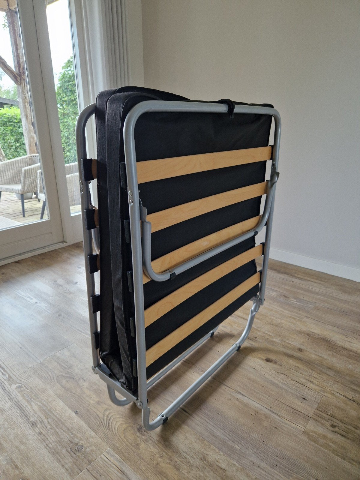 Opklapbed / Vouwbed + extra losse matras IKEA Malfors i.g.st, Huis en Inrichting, Ophalen, 90 cm, Eenpersoons, 200 cm