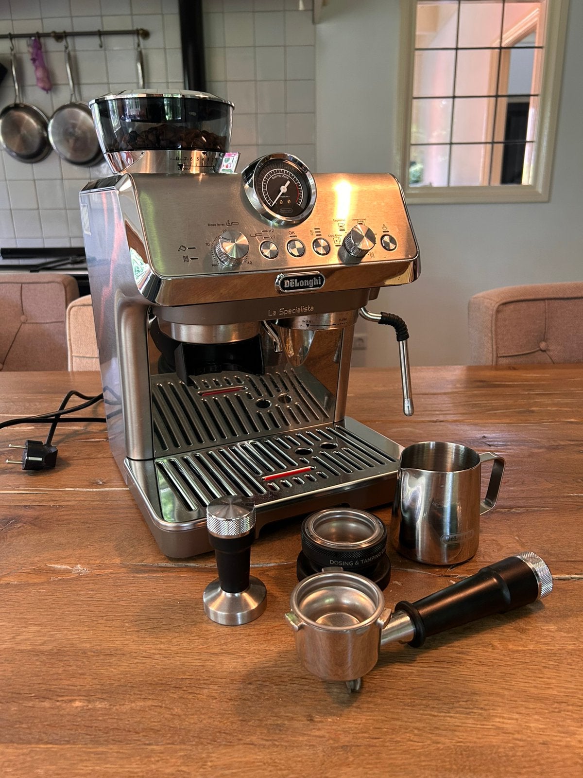 DeLonghi La Specialista koffiemachine EC9255, Ophalen of Verzenden, Zo goed als nieuw, Koffiemachine