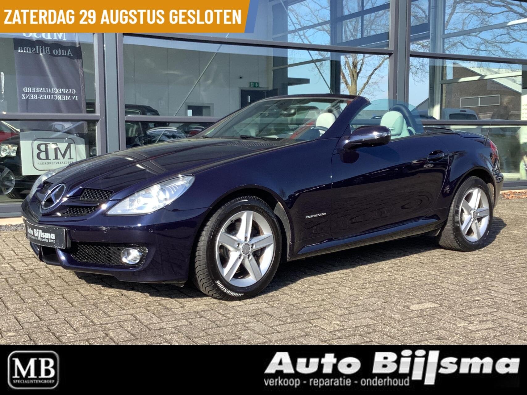 Mercedes SLK-klasse 200 K. Nekverwarming, navi, stoelverwarm, Auto's, 13 km/l, Achterwielaandrijving, Gebruikt, 4 cilinders