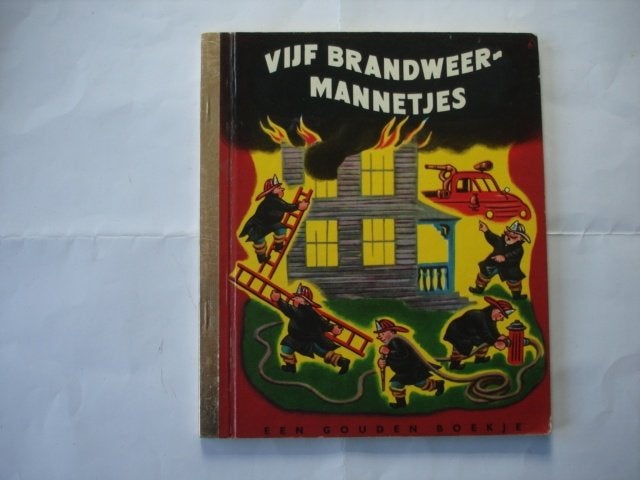 kleuter,04(1140) vijf brandweermannetjes. gouden boekje, Ophalen of Verzenden, Zo goed als nieuw, Fictie algemeen, Gouden boekje