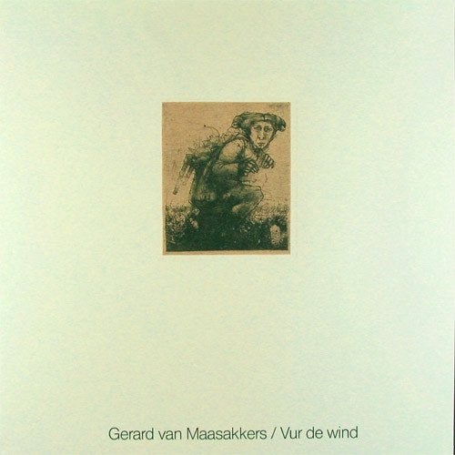 Folk L.P. (1980) Gerard van Maasakkers - Vur de Wind., Fotohoes, Ophalen of Verzenden, Gebruikt, 12 inch