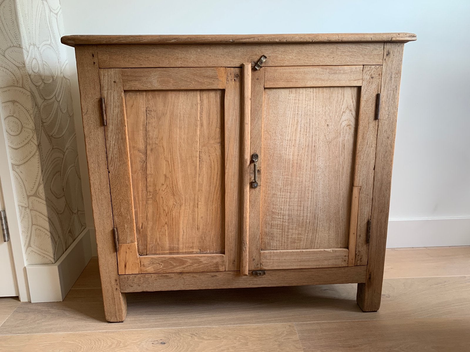Teakhouten kastje van het Kabinet, Ophalen, Koloniaal, Teakhout, 50 tot 100 cm