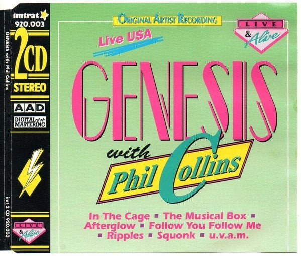 Genesis with Phil Collins – Live USA 2CD Nieuw, Ophalen of Verzenden, Nieuw in verpakking, Pop, Boxset