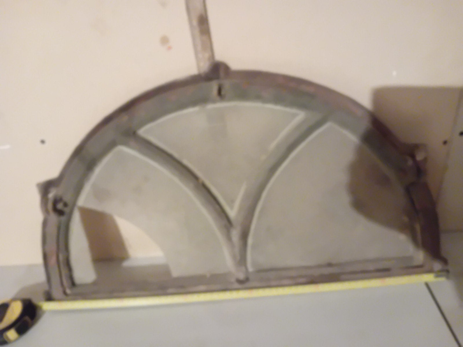 Decoratief gietijzeren raamkozijn - antiek, Ophalen, Gevelraam of Ruit, Gebruikt, 80 tot 120 cm