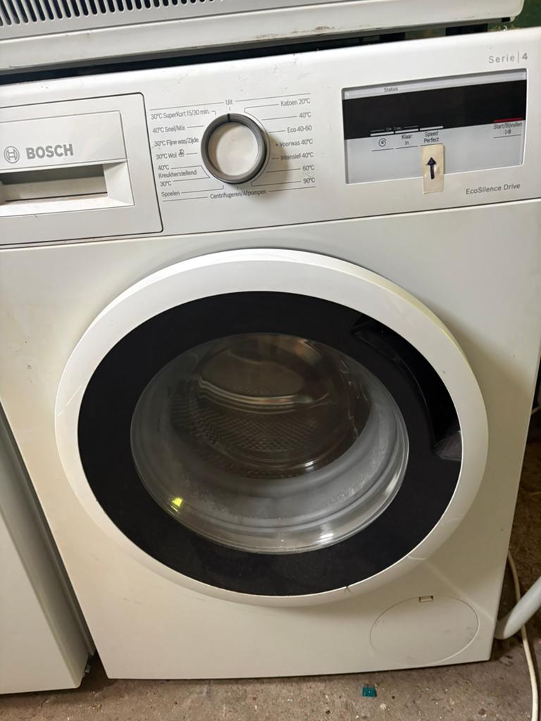 Bosch Serie 4 EcoSilence Drive Wasmachine, Ophalen, Gebruikt, 85 tot 90 cm, 1200 tot 1600 toeren
