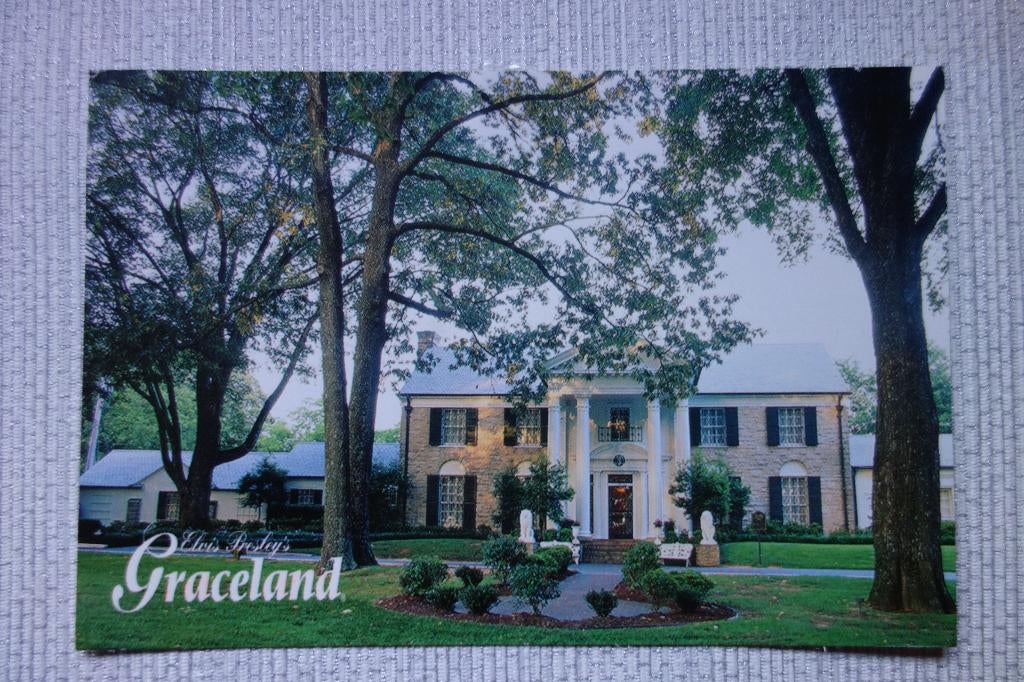 Briefkaart Elvis Presley Graceland, Ophalen of Verzenden, Gebruikt, Foto of Kaart