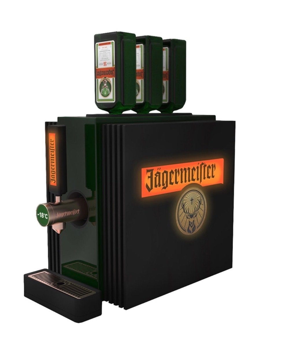 Jägermeister Tapmachine -18C, 3 flessen, Ophalen of Verzenden