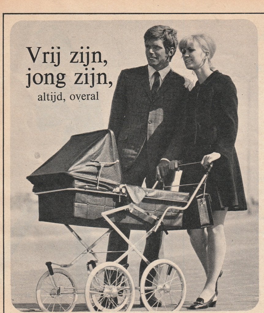 Retro reclame 1967 Koelstra kinderwagen Minipac Combi, Verzenden, Overige typen